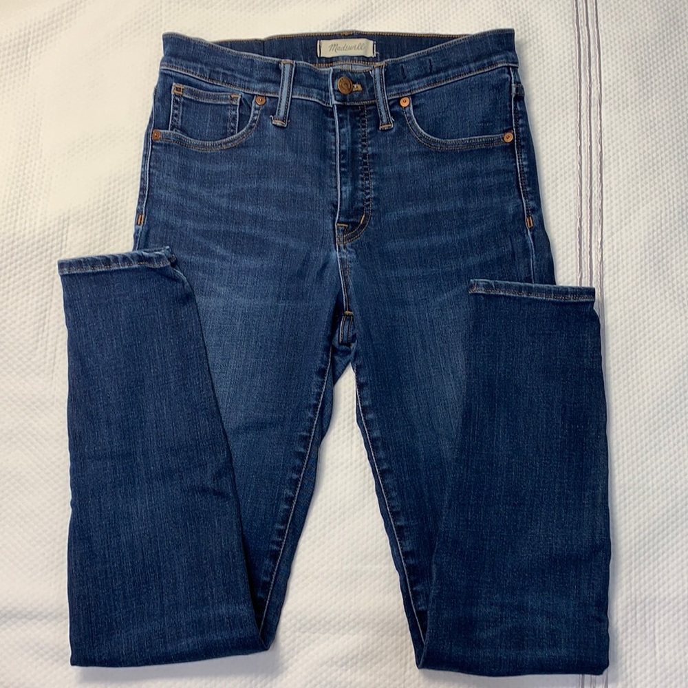 Madewell 9” rise skinny jeans size 28 med wash